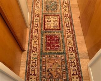 Turkish wool on cotton area rug (9ft x 31”W) - $2,500 or best offer