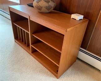 Teak stereo cabinet (47”W x 19”D x 28”H) - $450 or best offer