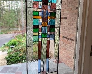 Custom stained glass (12”W x 36”H) - $400 or best offer