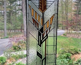 Custom stained glass (12”W x 34”H) - $400 or best offer