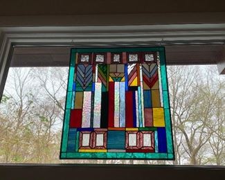 Custom stained glass (18”W x 24”H) - $400 or best offer