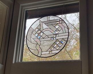 Custom stained glass (18”W) - $350 or best offer