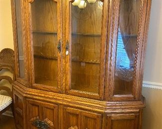 Large china hutch.