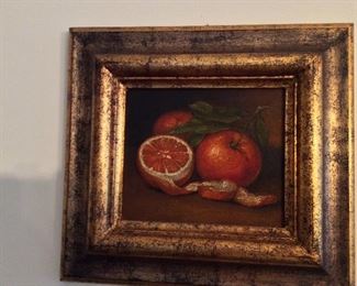 Framed Still-Life Painting.