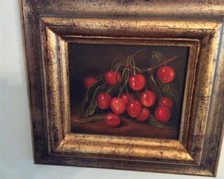 Framed Still-Life Painting.