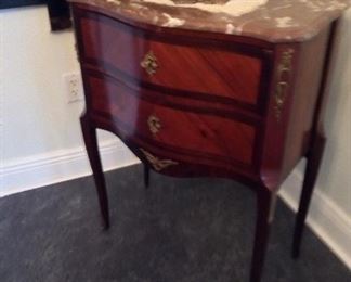 Antique French Marble Top Commode