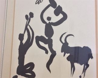 The Goat Dance Litho by Picasso (1959).