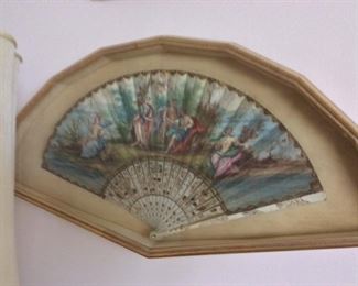 Antique Painted Fan