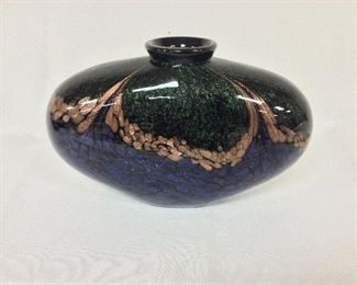 Vase, 7" H, 11" W.
