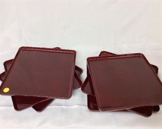 Six Trays, 10" x 10".