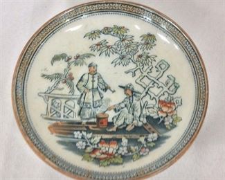 B&H Painted Plate, 4" diameter.