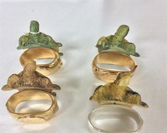 Hans Turnwald Signature Collection Turtle Napkin Rings.