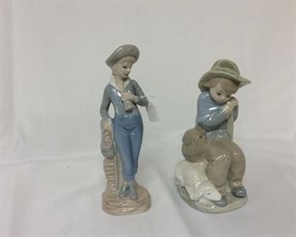 Lladro, 8" H for tallest.