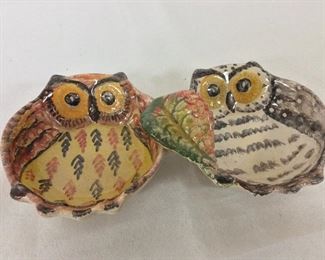 Owl Ash Tray, 8 1/2" W.