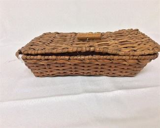 Lidded Basket, 8 1/2" W.