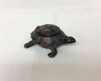 Hinged Turtle Ash Tray, 5" L.