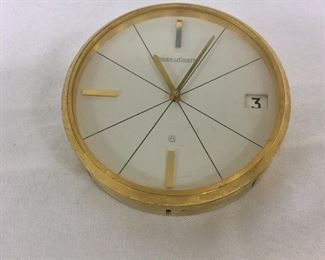 Jaeger Lecoultre 383 Clock, 3 3/4" diameter.