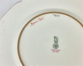Royal Doulton England, Tiffany & Company, New York, Antique "Brown Trout" Plate.