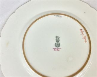 Royal Doulton England, Tiffany & Company, New York, Antique "Silver Bream" Fis Plate.