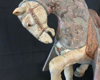 1970s Lladro Limited Edition Oriental Horse, Numbered 83 of 350. Salvador Furio and Juan Monton. April 1974. 25" Height.