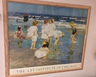 The Art Institute of Chicago Framed Poster, 34 1/2" x 29 1/2".