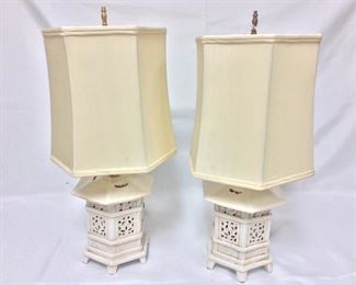 Lamps, Made in Italy, 20" H.