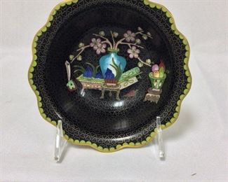 Cloisonne Bowl, 6" diameter.