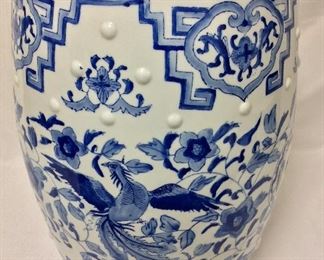 Chinese Garden Stool, 18 1/2" H.