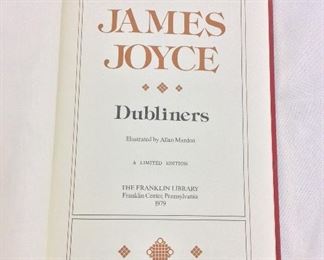 James Joyce, Dubliners. Limited Edition This limited edition is published by The Franklin Library exclusively for subscribers to The Collected Stories of the World's Greatest Writers. Bound in Leather. Gilt Edges. Satin Page Marker.