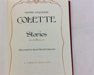 Colette, Stories. Limited Edition This limited edition is published by The Franklin Library exclusively for subscribers to The Collected Stories of the World's Greatest Writers. Bound in Leather. Gilt Edges. Satin Page Marker.