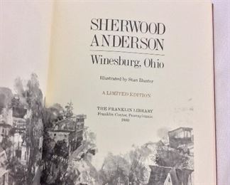 Sherwood Anderson, Winesburg, Ohio. Limited Edition This limited edition is published by The Franklin Library exclusively for subscribers to The Collected Stories of the World's Greatest Writers. Bound in Leather. Gilt Edges. Satin Page Marker.