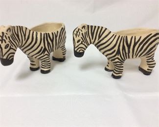 Zebras, 9" L, Leah Reena Goren.