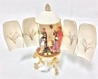 Egg Shell Art, Nativity, 5" H.