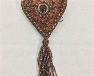 Heart Tassle, 8" L.