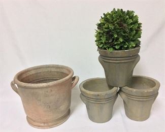 Medium and Small Flower Pots.