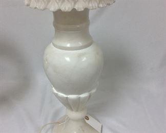 Alabaster Lamp, 18" H.