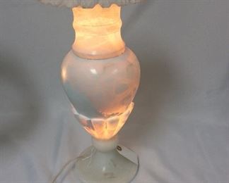 Alabaster Lamp, 18" H.