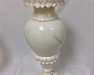 Alabaster Lamp, 19" H.