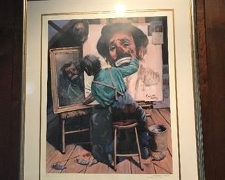 $375 “Tribute to Rockwell” by Barry Leighton Jones
Measures 32 ¾” Wide x 39” High
Signed Artist Print
Lithograph
Comes with Certificate of Authenticity
