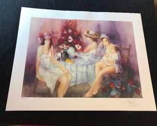 $50 “Rue Montorgueil Market” by Dorothy Spangler
Measures 29” Wide x 25” High
#171/400
Lithograph
Comes with Certificate of Authenticity