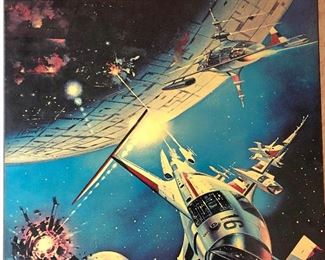 $30 Finished Lithograph/Photo On Board by Boris Vallejo
Measures 22” Wide x 28” High
Boris Vallejo is a Peruvian painter. Vallejo works almost exclusively in the fantasy and erotica genres. His hyper-representational paintings have appeared on the covers of numerous science fiction and fantasy paperbacks.
Note: Small holes in each corner as it was secured to wall that way.