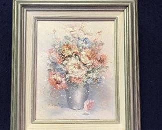 $20 Original Framed, Dimensional Painting
Measures 12 ½” Wide x 14 ½” High
Note: Couple spots of white part of frame