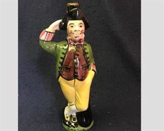 $20 Vintage Ceramic Decanter
Man
12” High x 5” Wide x 3 ½” Deep