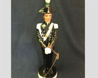 $20 Vintage Ceramic Decanter
Guard
19 ¼” High x 5 1/8” Diameter Base