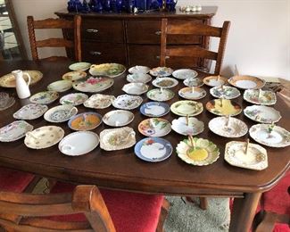 Vintage and Antique Bon Bon plates, many are Noritake made in Occupied Japan approximately 40 Plates $50 for entire lot.
