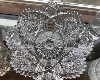 Cut glass bowl $14