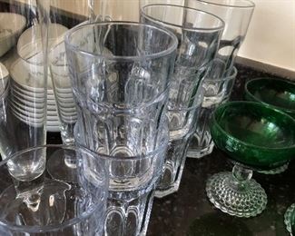 Libbey restaurant quality glasses $.50 each beer glasses .25 each