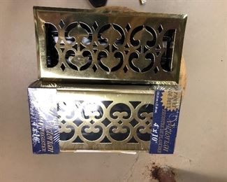 Set of 2 Brass Vent covers 4 x 10 $16