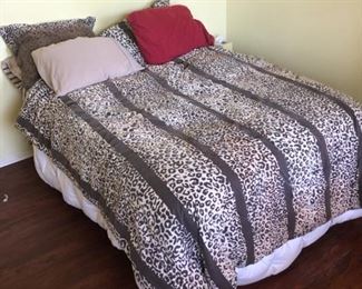 Queen Size Bed with bedding $50 OBO
