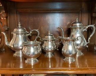 Sterling 5 pc tea\cf set - $2,500.  